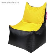 Кресло - мешок «Трон», ширина 70 см, глубина 70 см, высота 110 см, цвет жёлтый фото