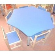 Набор детской мебели (стол + 6 стульев) фотография