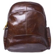 Рюкзак GSMIN GL30 из натуральной кожи (Темно-коричневый)