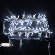 Гирлянда-нить 10 м, 220В, флеш, колпачок, Белый, белый провод, Rich LED, RL-S10CF-220V-CW/W фотография