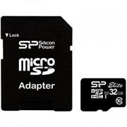 Карта памяти Silicon Power 32GB microSD Class 10 UHS-ISDR (SP032GBSTHBU1V10SP) фотография