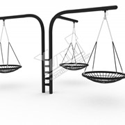 Качели 3 гнезда фото