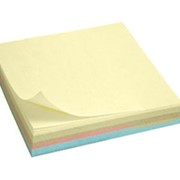 Блок бумаги с клейким слоем 75x75 мм. А2325-01, микс пастельных цветов