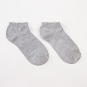 Носки женские укороченные Нжу565-06 цвет серый, р-р 23-25 (36-40) фото