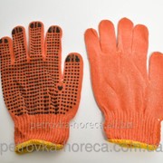 Перчатки рабочие хб оранжевые