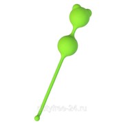 Зеленые вагинальные шарики A-Toys с ушками фотография
