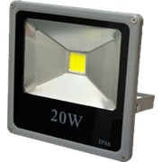 Светодиодный прожектор, 20W, 6000К, 1400Лм, 30000 часов работы 20W/Белый/Эконом, фото