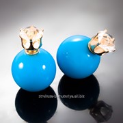 Серьги - шарики ''Dior'' со стразом 216554(29) фото