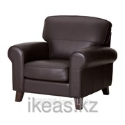 Кресло Гранн, Бумстад темно-коричневый ЮСТАД фотография