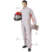 Стандартный костюм абразивоструйщика 54 (L) замша / хлопок, перчатки фото
