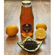 Холодный чай Черный с лимоном фотография