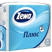 Туалетная бумага ZEWA Плюс белая 12 рулонов