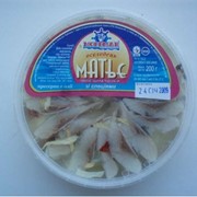 Рыбные пресервы , Сельдь Матье филе-кусочки в масле со специями фото