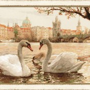 Набор для вышивания Лебеди Прага фото