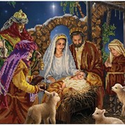 Схема для вышивания бисером Рождество Иисуса фото