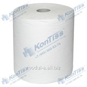 Профессиональные двухслойные рулонные полотенца на специализированной втулке из целлюлозы белого цвета торговой марки KonTiss ТДК-2-160 Matik фото