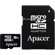 Карта памяти Apacer microSDHC Class4 16GB w/ 1 Adapter RP (AP16GMCSH4-R) фотография