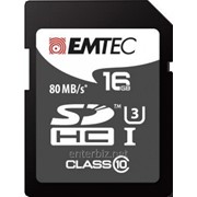 Карта памяти SDHC 16GB UHS-I/U3 Class 10 Emtec Platinum (ECMSD16GHC10PL) фотография