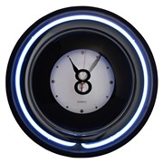 Часы NEON №8 чёрные, d 37 см фотография