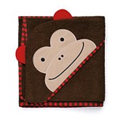 Полотенце с капюшоном СКИП-ХОП (SKIP-HOP), мод. "ZOO HOODED TOWEL", цвет Monkey, арт. 235254