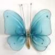 Бабочка средняя голубая 19*13 см фото