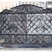 Ворота дизайнерские, кованые ворота для дома и дачи фотография