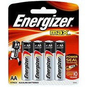 Батарейки energizer max e91/aa 1,5v - 4 шт. Energizer E300157103p фотография