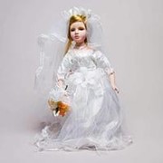 Кукла -невеста фарфоровая Мэгги, 40.5 см