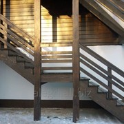 Лестницы прямые деревянные фото