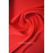 Шифон атлас H7442 красный алый фото