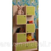 Стеллаж Астра дуб молочный салатовый фото