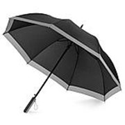 Зонт-трость Reflect полуавтомат, в чехле, черный (Р) фото