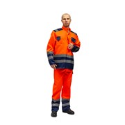 Костюм сигнальный Фотон 2 (куртка/брюки) оранжевый/темно-синий (112-116, 170-176, Оранжевый/Темно-синий) фотография