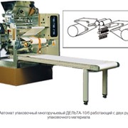 Автомат упаковочный многоручьевый ДЕЛЬТА-10/6 работающий с двух рулонов упаковочного материала фото