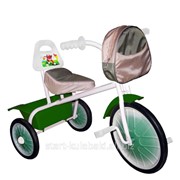 Детский Велосипед Малыш 06C зеленый с сумкой фото