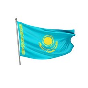Флаг РК 1,5 х 3 м (сетка) фото
