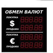 Табло валют с 5-значным индикатором на 2 валюты (двустороннее), яркость 3.0 Кд (для солнца) для Москвы