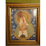 Матерь Божья Остробрамская, иконы из бисера фото