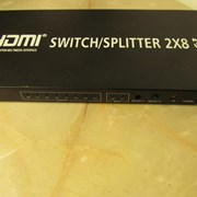 HDMI коммутатор 2х8 (2 входа 8 выходов) фото