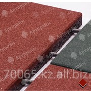 Резиновая плитка “Артпрайм“ 500*500*40 Красная фото