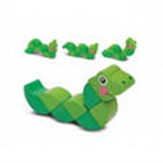 Деревянная игрушка-манипулятор для маленьких Змея фото