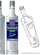 Дизайн формы бутылки, рестайлинг лого ТМ, дизайн этикетки / кольеретки линейки SKU.