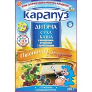 Каша Карапуз безмолочная пшеничная с ягодами, минералами фотография