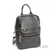 Женская сумка-рюкзак 840 Black кожа фотография