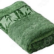 Полотенце махровое Ecotex «Бамбук». Цвет: зеленый