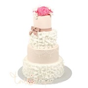 Свадебный торт микс украшений №563 фотография