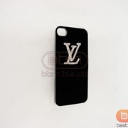 Накладка iPhone 4S (Fashion со стразами) LV черный 70502e фотография