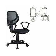 Кресло компактное BRABIX Flip MG-305 ткань TW черное фото