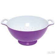 Коландер меламиновый двухцветный Colourworks Kitchen Craft 2,5л фиолетовый (169129) фото