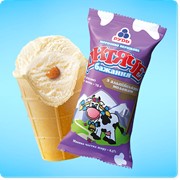 Мороженое в вафельном стаканчике Детское желание с альпийским молоком фото
